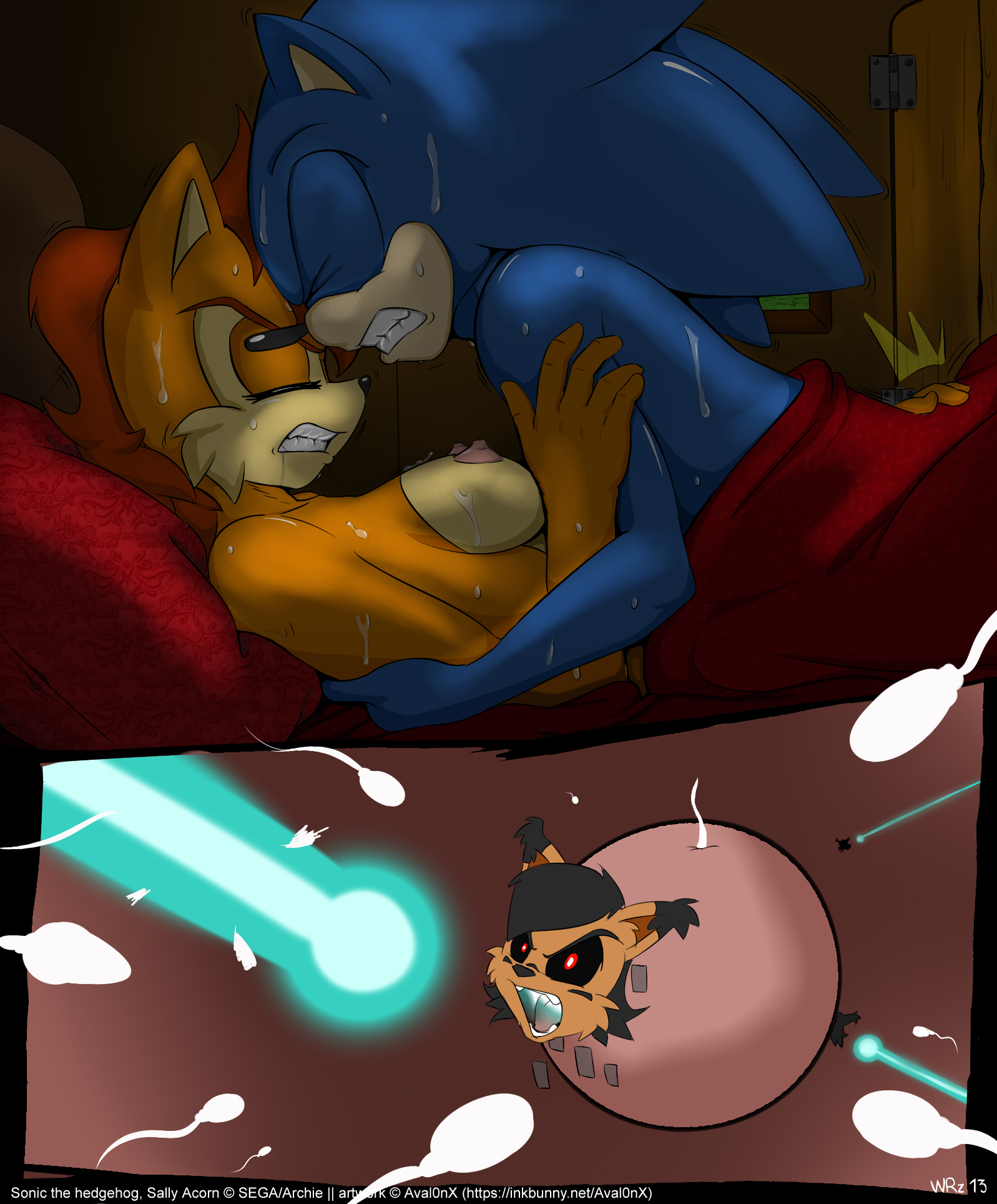 Rule34 - If it exists, there is porn of it / aval0nx, nicole the lynx, sally  acorn, sonic the hedgehog / 1644424