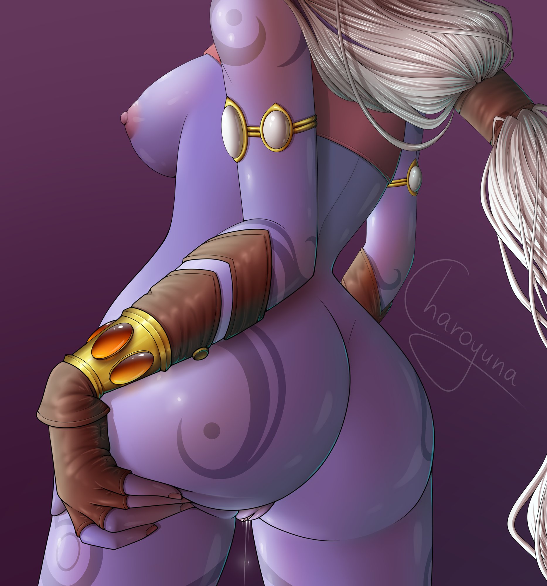 soraka, league of legends, ass, ass focus, ass squish, back view, backside,...