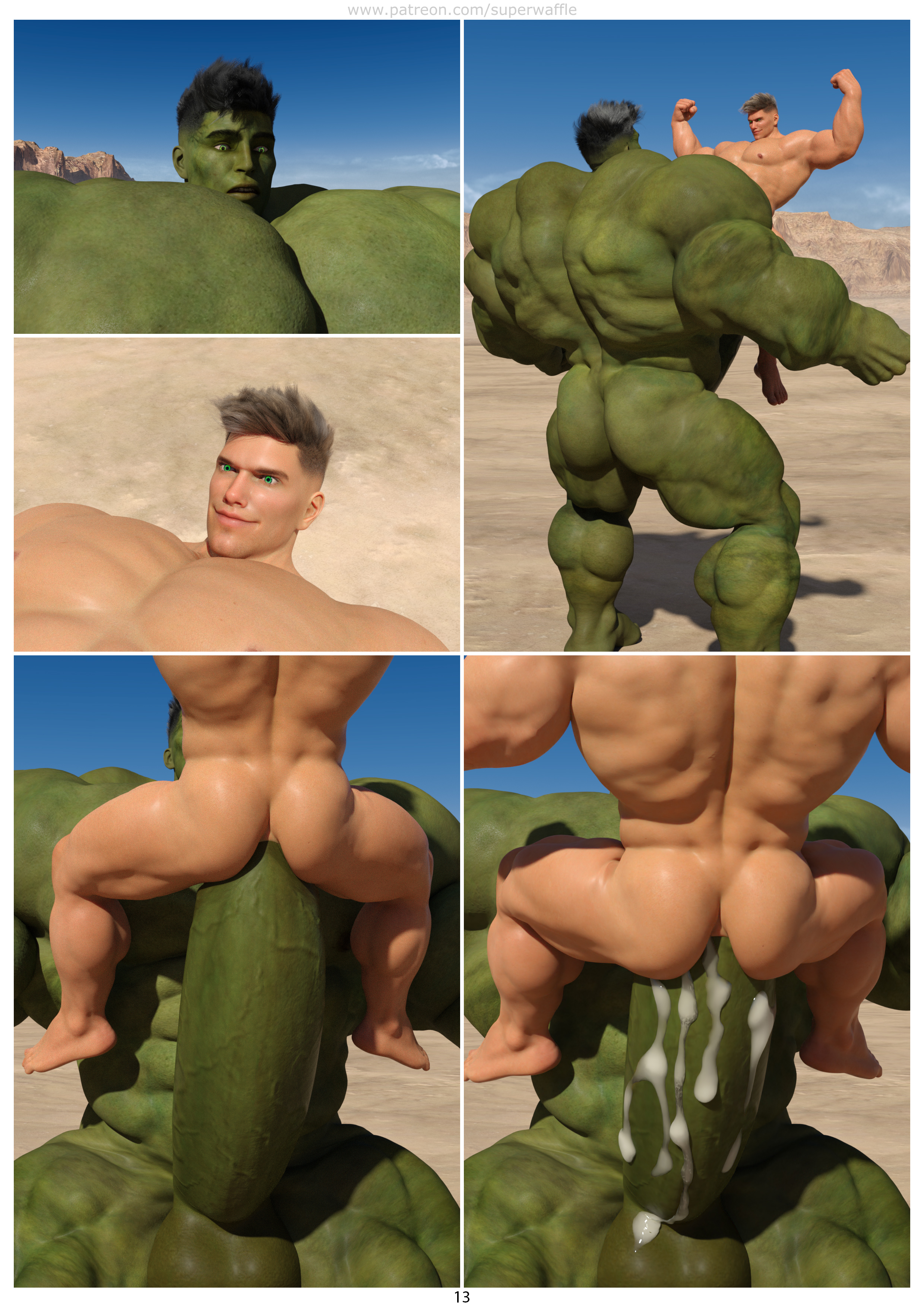 The Hulk Nude