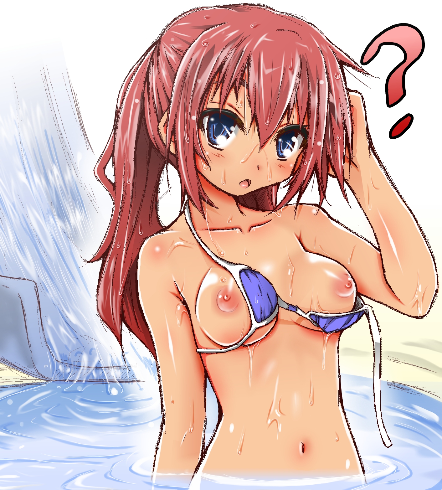 Water slide wardrobe malfunctions
