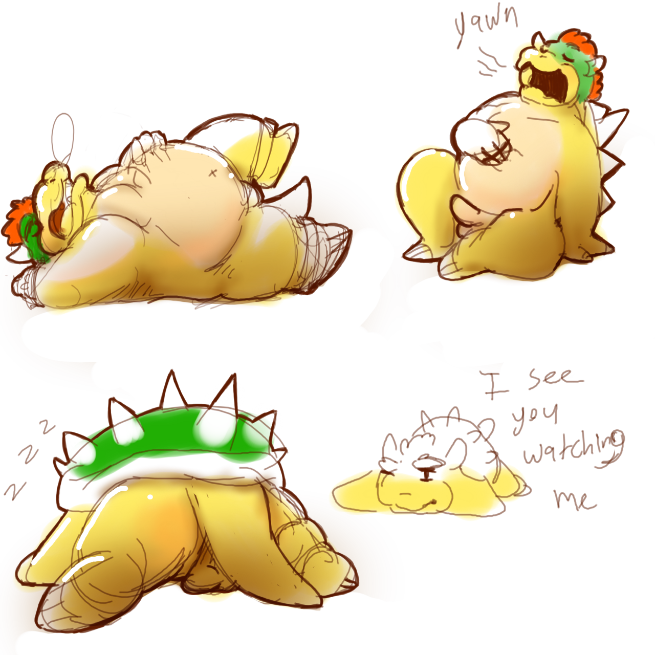 bowser, koopa, nintendo, super mario bros., tagme, green shell, male only, shell, spiky shell, 