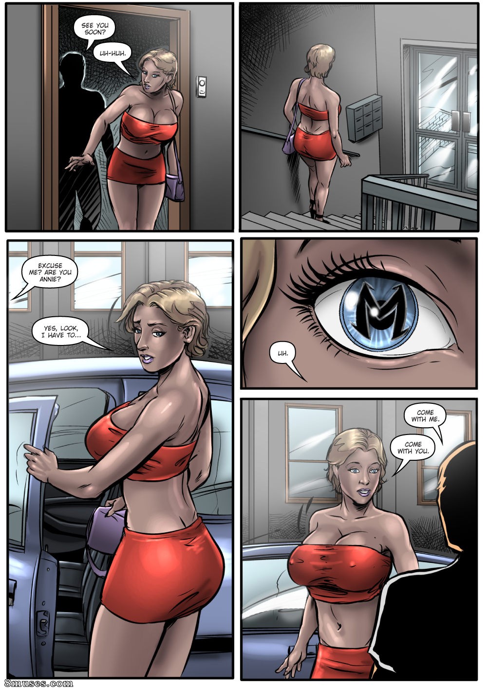 Comic about boobs to give a black eye