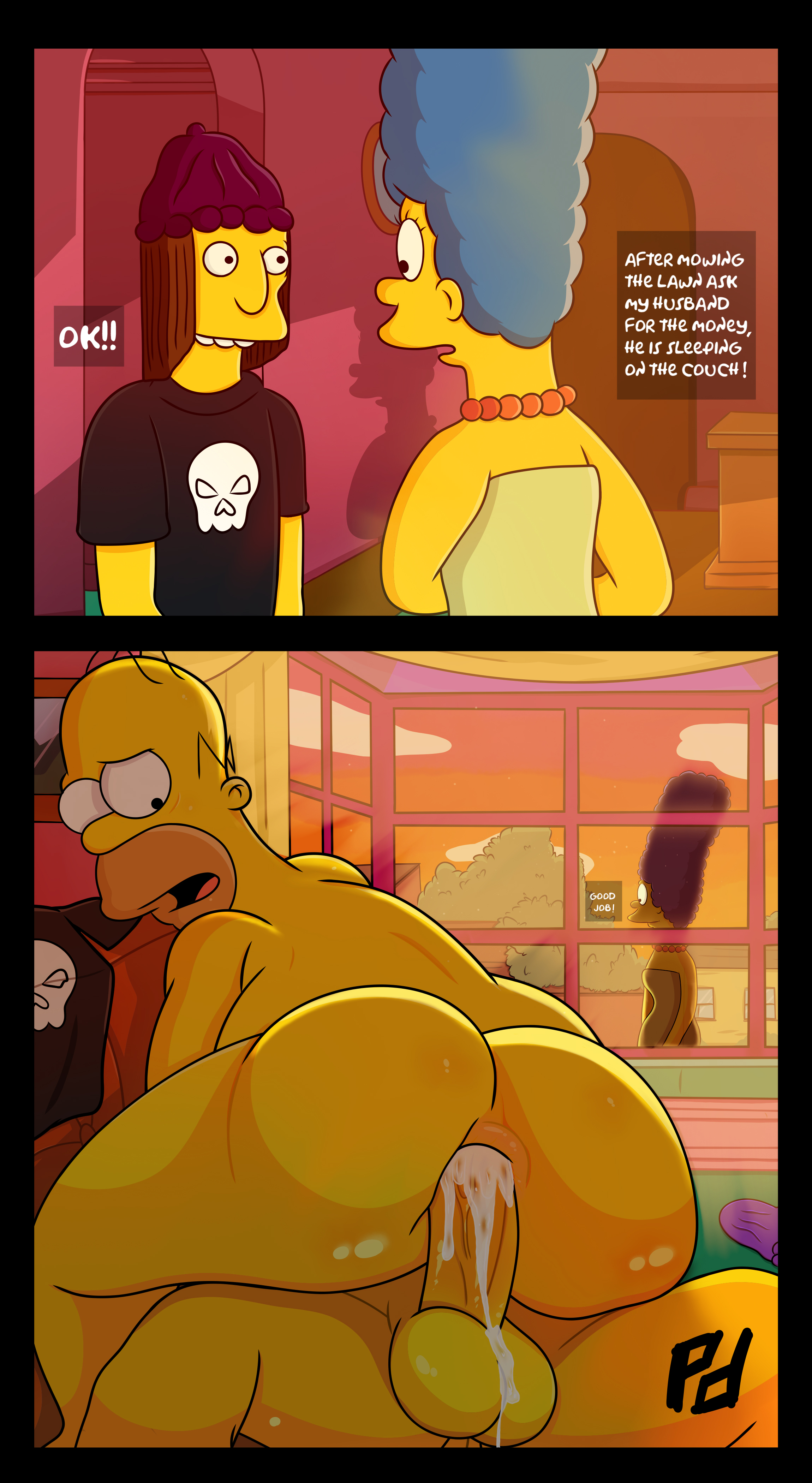 Rule34 - If it exists, there is porn of it  homer simpson, jimbo jones, marge  simpson  7262444