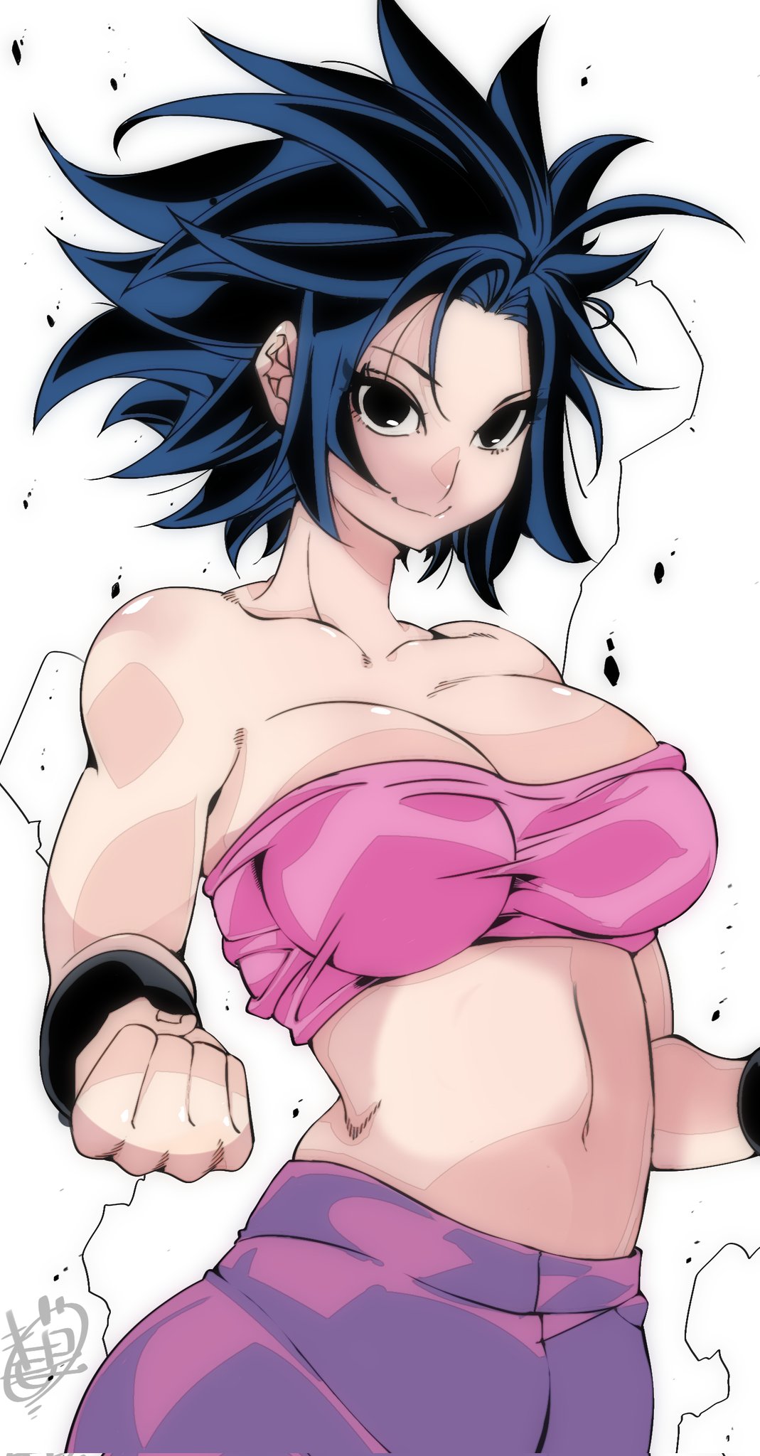 caulifla, dragon ball, dragon ball super, artist signature, 1<b>girls</b>, 2023, a...