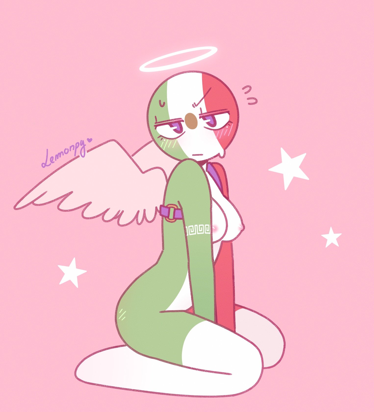 mexico (countryhumans), countryhumans, breasts, countryhumans girl, looking...