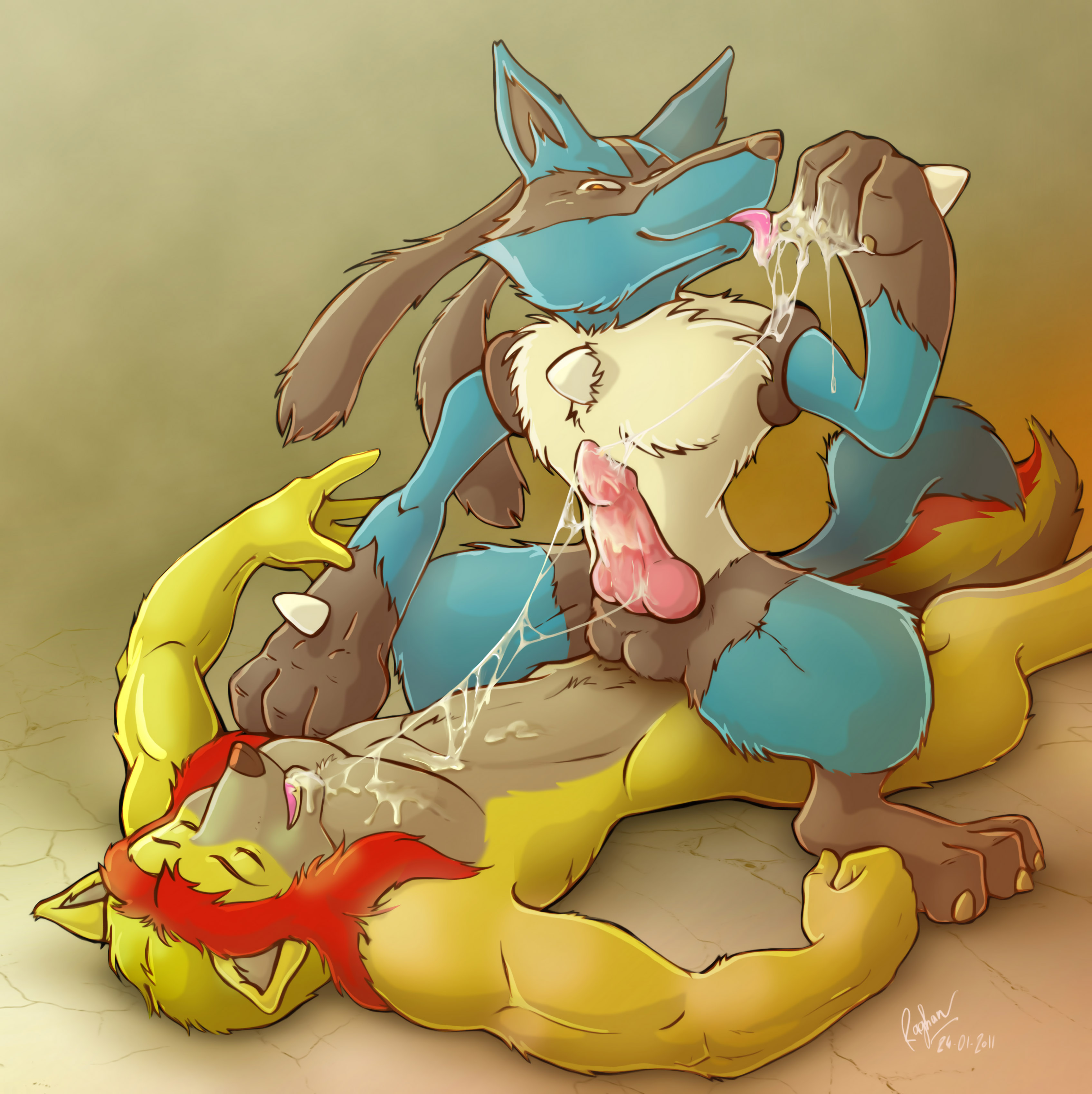 raghan, lucario, nintendo, 2011, absurdres, grey background, highres, simpl...