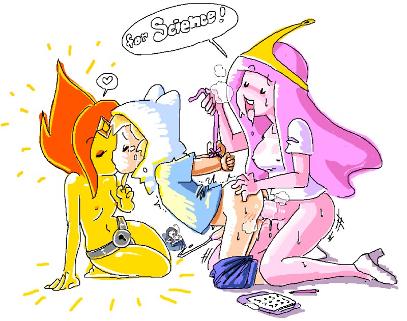 Rule34 - If it exists, there is porn of it / minus8, finn the human, flame  princess, marceline, princess bubblegum / 1551819