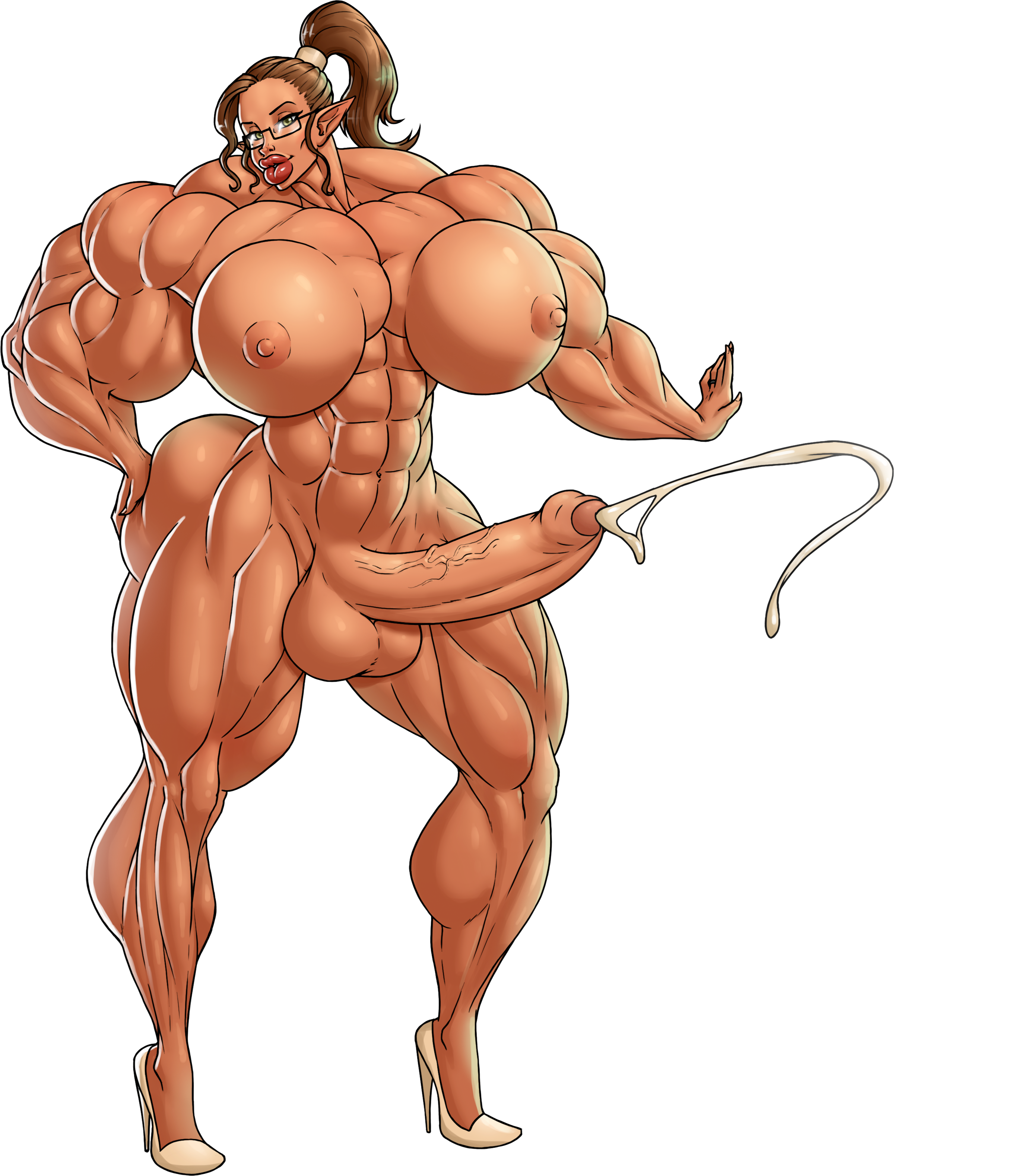 Hentai muscle futa фото 116