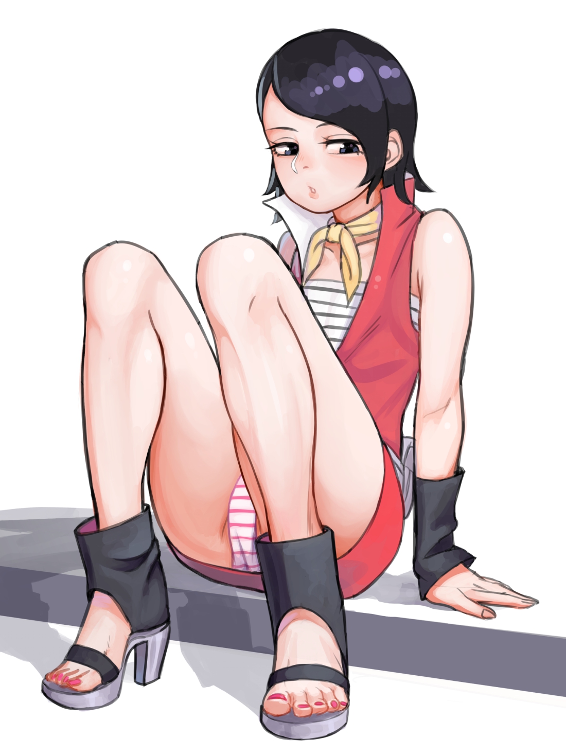 sarada uchiha, boruto: naruto next generations, naruto, tagme, black eyes, ...