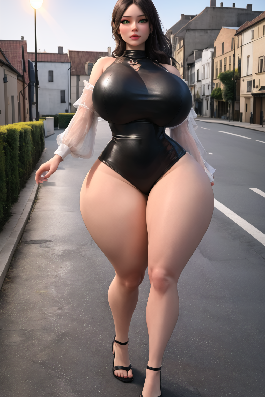 Huge breasts tiny waist