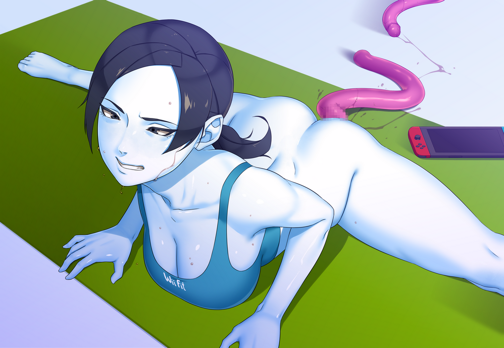 shiory, wii fit trainer, wii fit, censored, ass, big breasts, breasts, clea...