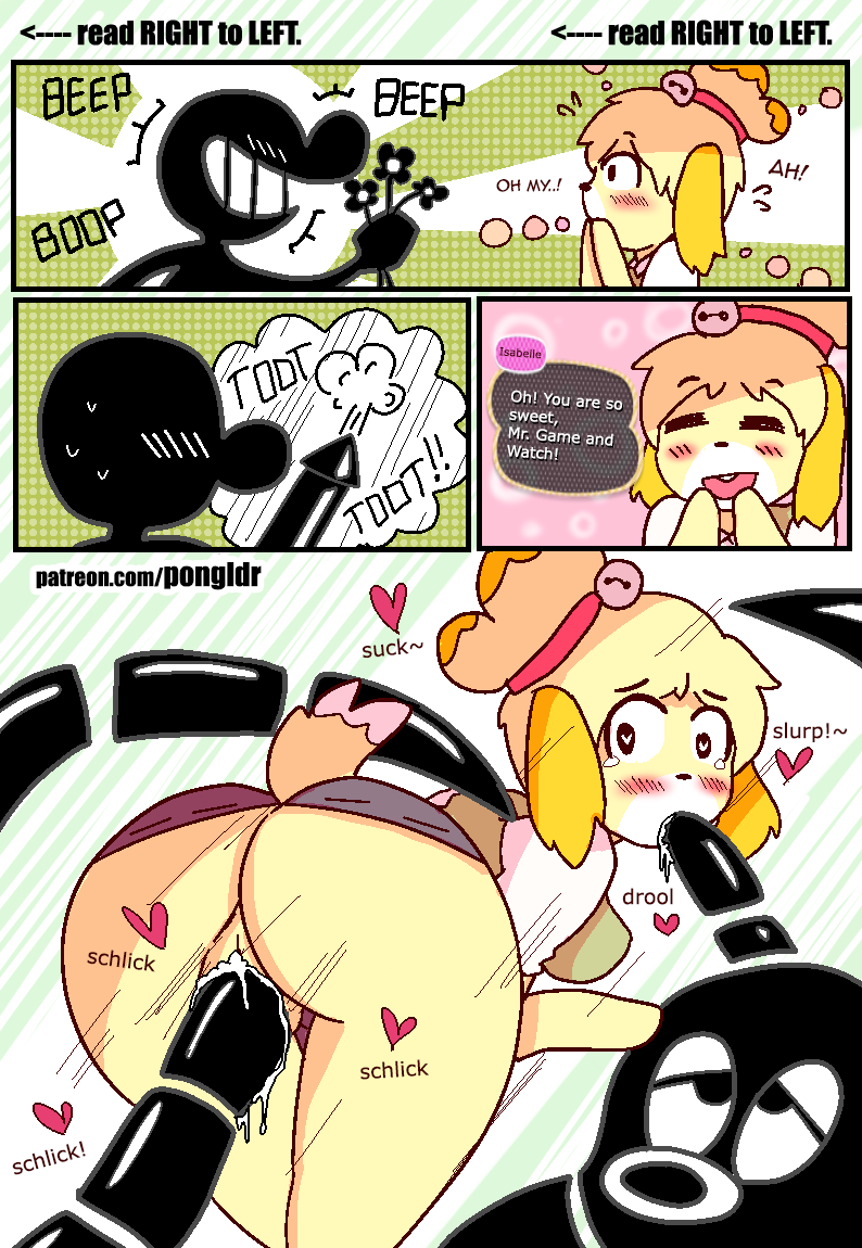 Rule34 - If it exists, there is porn of it / pongldr, isabelle (animal  crossing), mr. game and watch / 1050573