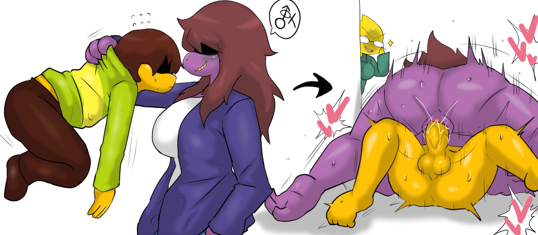 Deltarune susie x kris