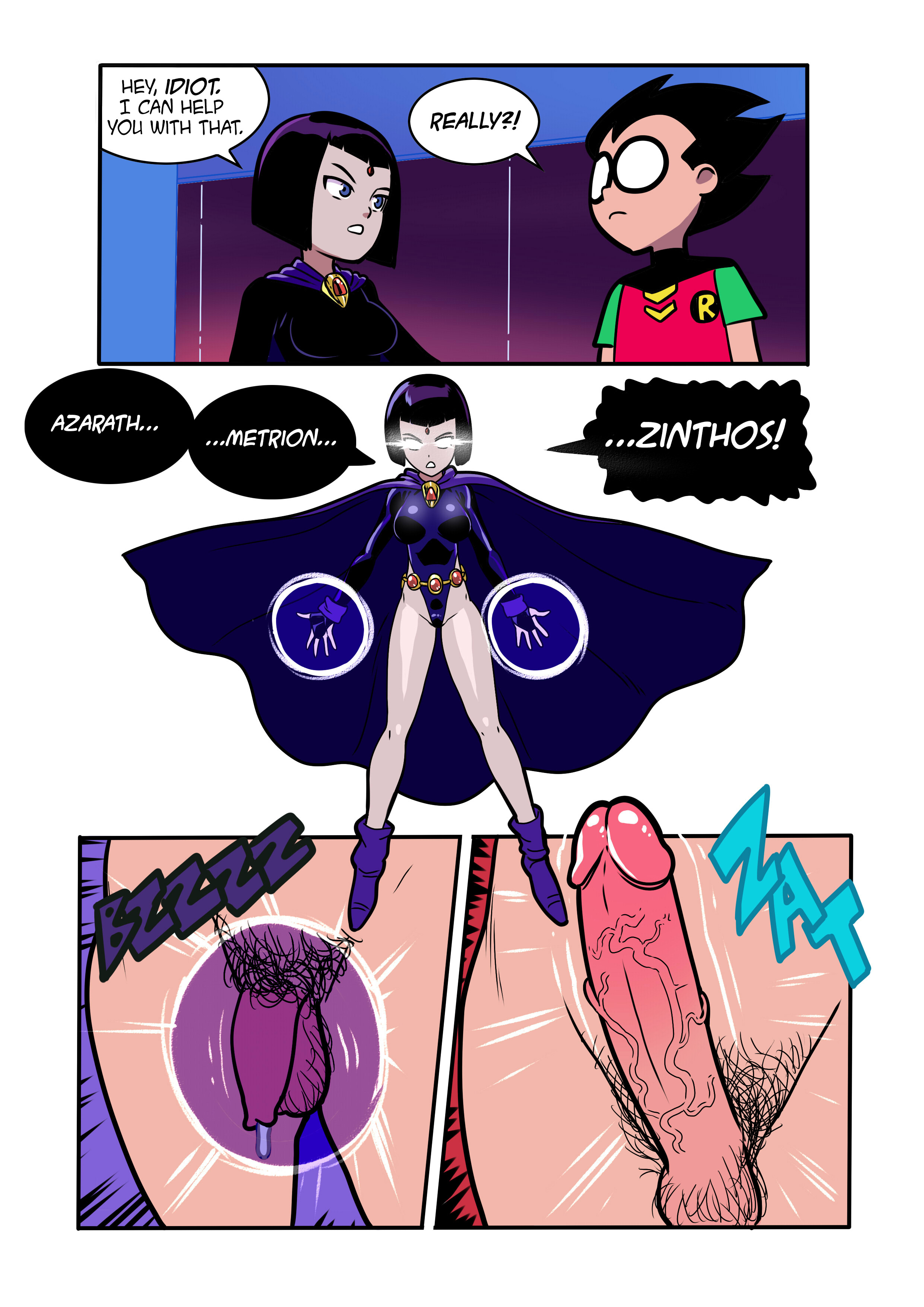 Raven and robin comic porn