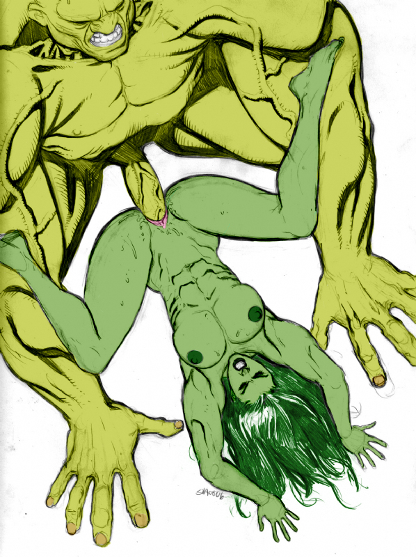 scott jones, shade jones, hulk, she-hulk, marvel, green skin, incest, shade, 