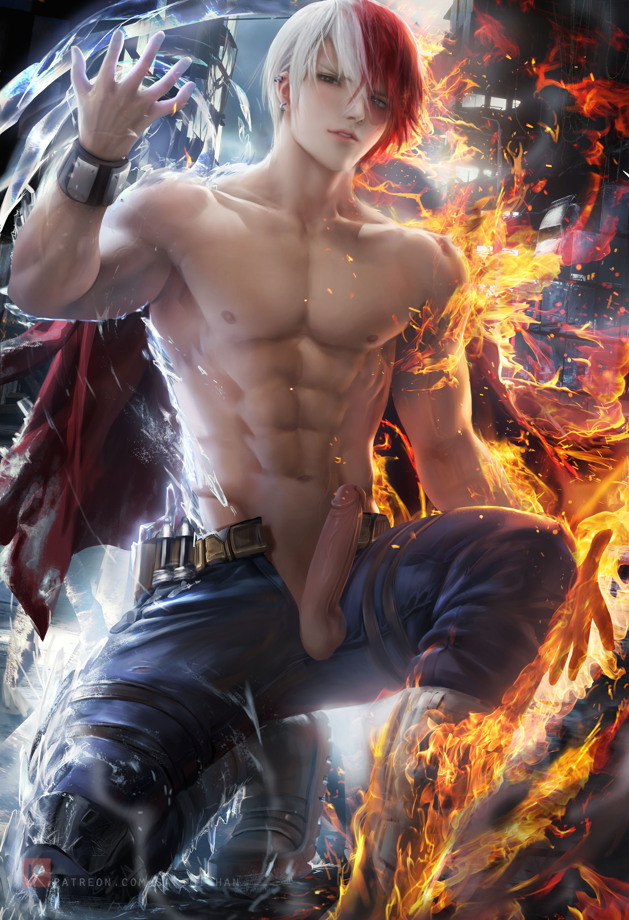 Rule34 - If it exists, there is porn of it  sakimichan, shouto todoroki   2183297