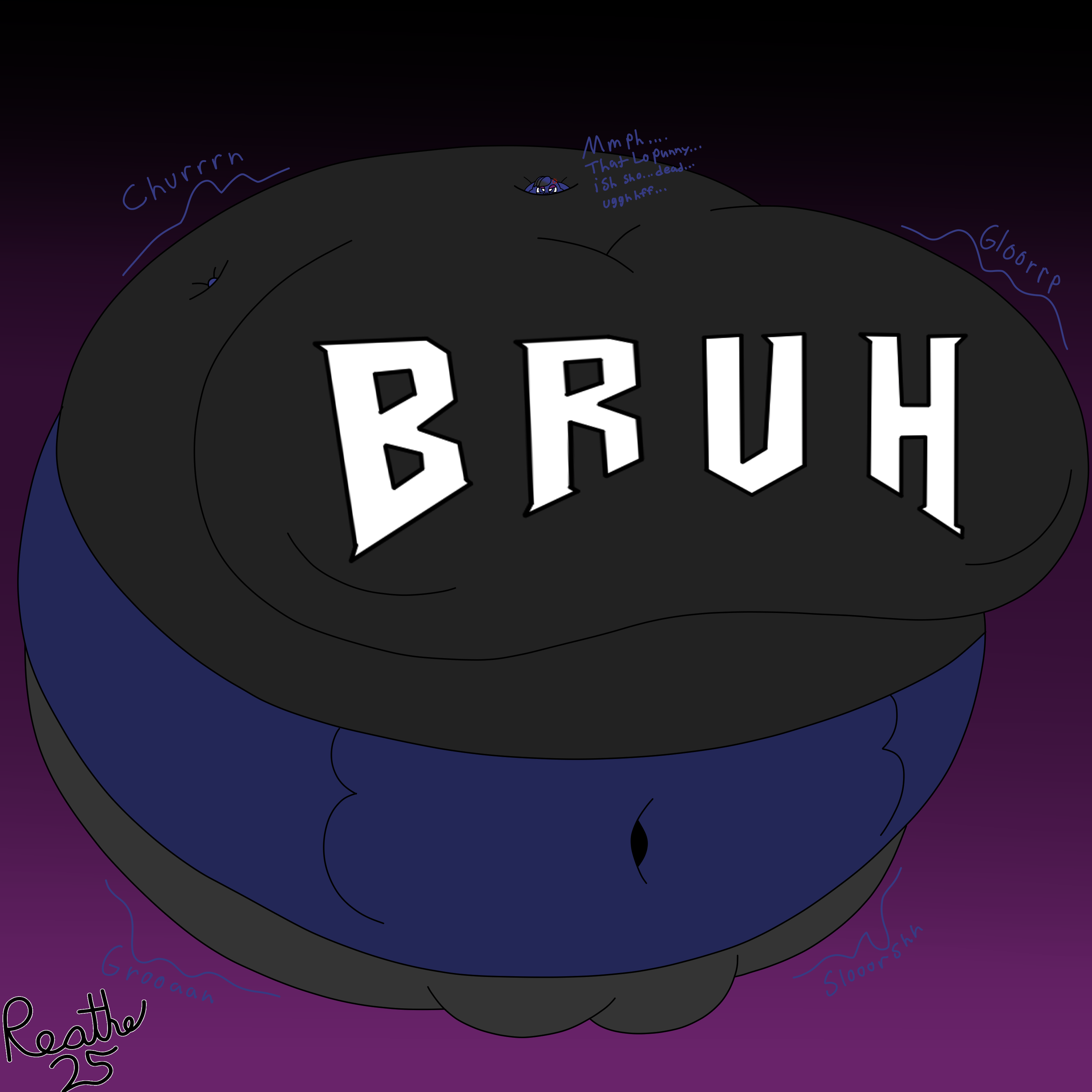 1:1 2025 absurd_res alternative_fashion angry anthro belly belly_expansion big_belly big_breasts big_nipples big_pussy big_vulva black_bottomwear black_clothing black_highlights black_jeans black_pants black_shirt black_topwear blue_body blue_ears blue_eyes blue_hair blueberry_inflation body_inflation bottomwear breast_expansion breast_growth breast_growth_(enlargement) breasts camel_toe cameltoe clothing colored cross-popping_vein deep_navel denim denim_bottomwear denim_clothing dialogue digital_media_(artwork) english_text expansion eyeshadow female flat_colors furry generation_8_pokemon genital_expansion genital_growth genital_growth_(enlargement) genitals goth hair hi_res highlights_(coloring) huge_belly huge_breasts huge_nipples hyper hyper_belly hyper_breasts hyper_genitalia hyper_inflation hyper_nipples hyper_pussy hyper_vulva immobile inflation jeans lagomorph leporid makeup mammal motion_lines navel nintendo nipple_outline nipples onomatopoeia pants pokemon pokemon_(species) purple_background purple_eyeshadow pussy pussy_expansion pussy_growth pussy_growth_(enlargement) rabbit raboot reathe rochelle_(reathe) shirt signature simple_background sloshing_belly sloshing_breasts solo sound_effects spherical_inflation text text_on_clothing text_on_shirt text_on_topwear three-quarter_view tight_clothing topwear vulva