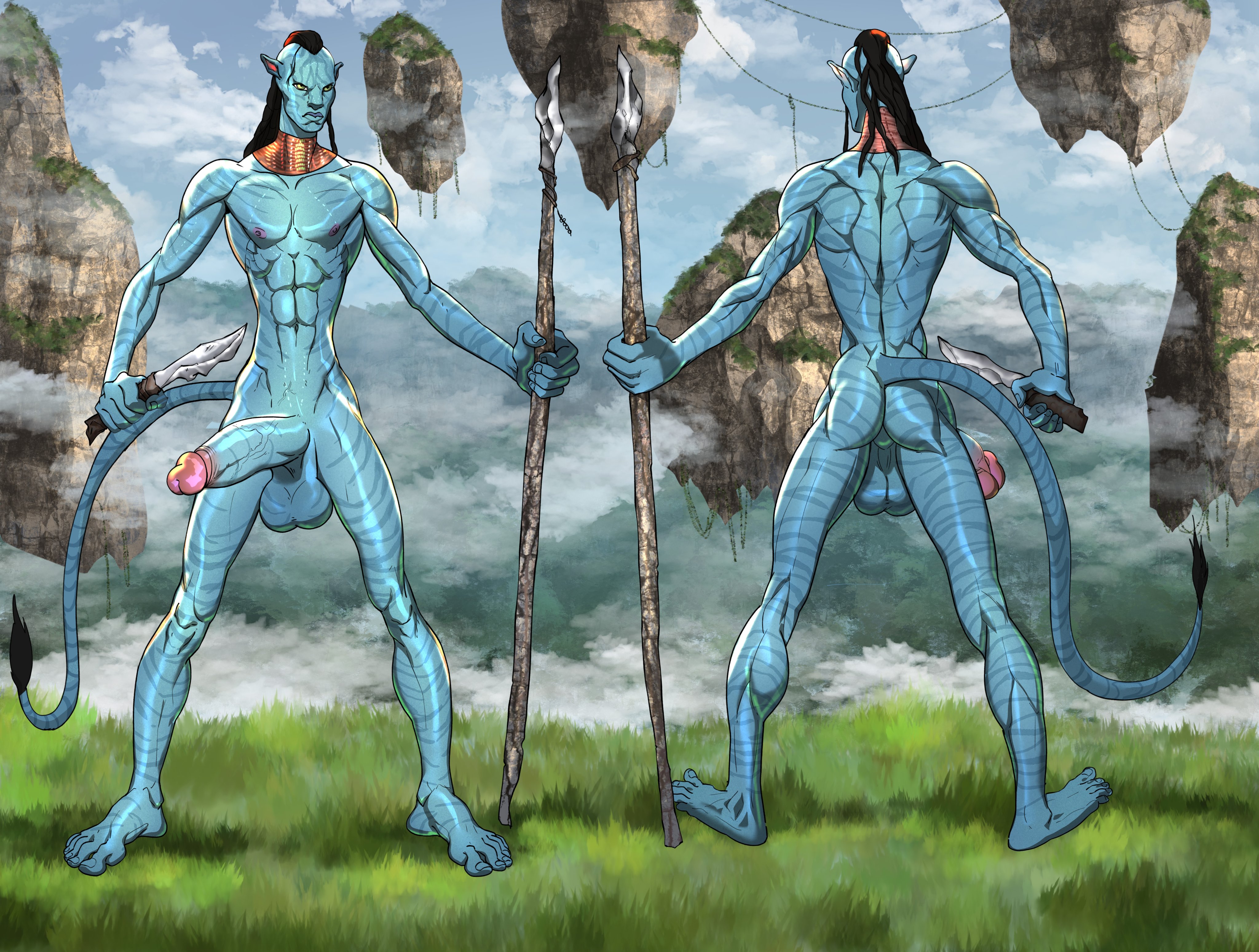 Avatar blue people naked