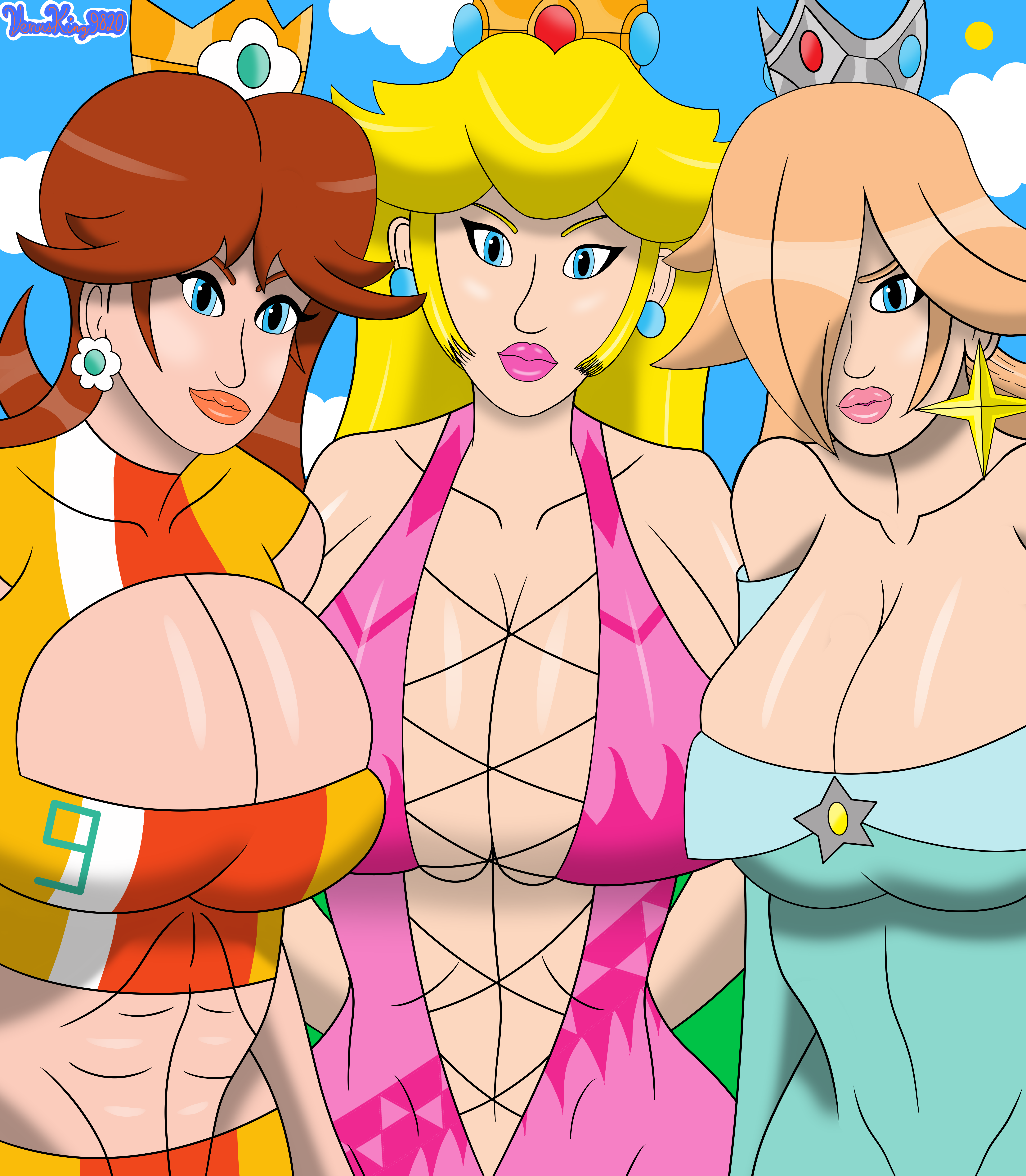 Hard degenerate - futa rosalina and peach