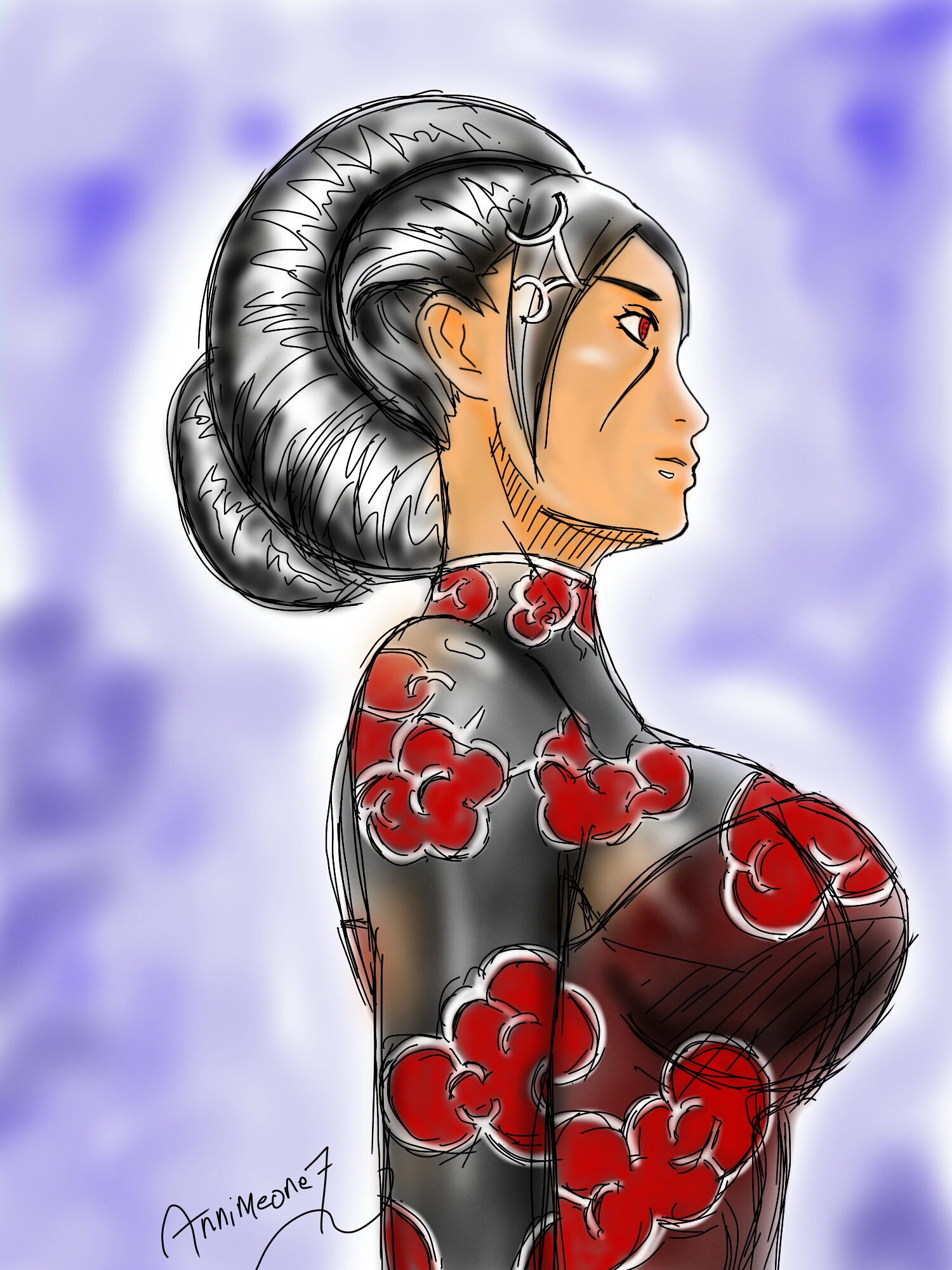 shinden, uchiha itachi, naruto, highres, md5 mismatch, rule 63, 1girls, female, female only, solo, 