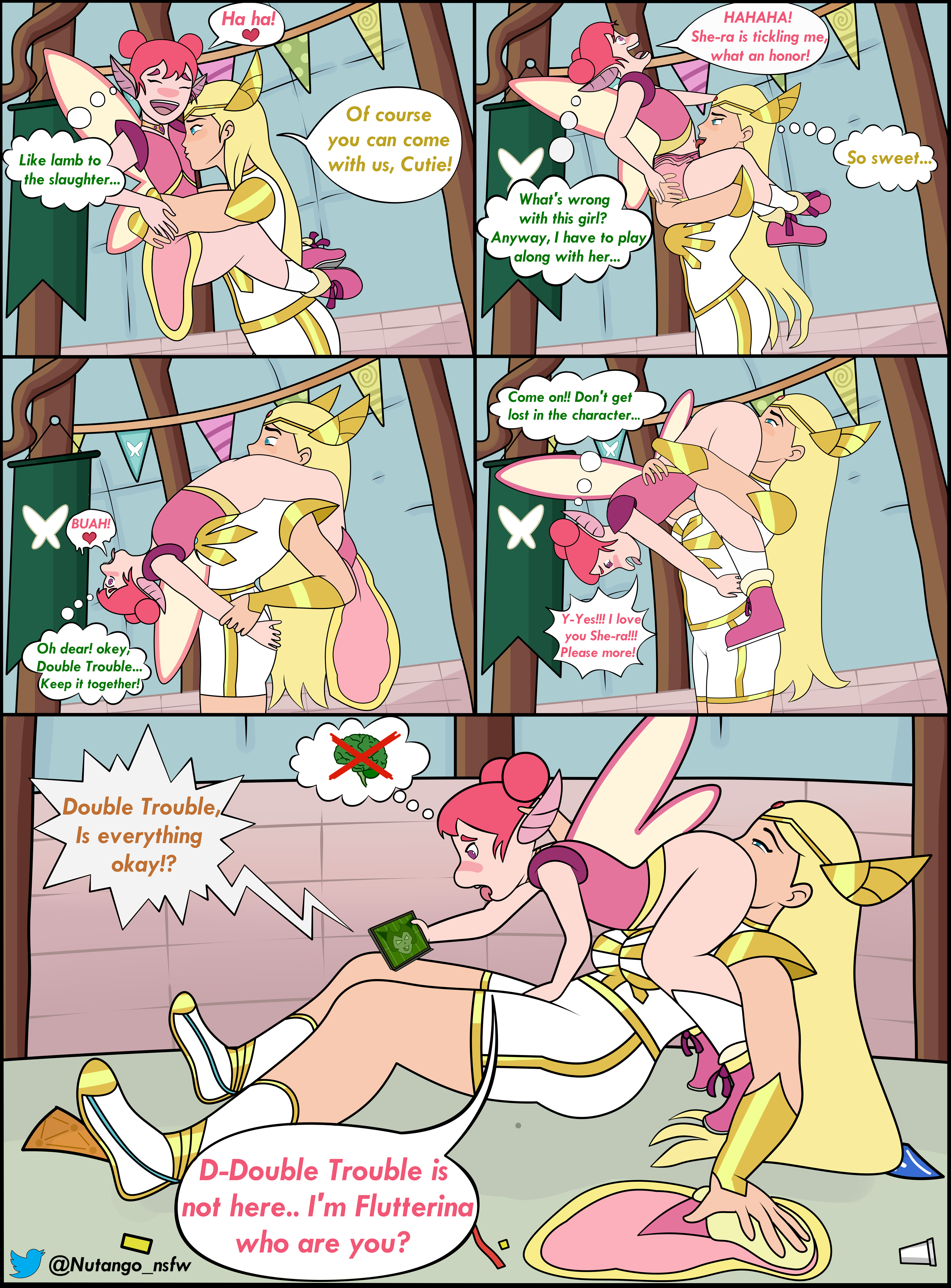 ...she-ra princess of power, comic, 2girls, 69, ass, bottomless, cunnilingu...