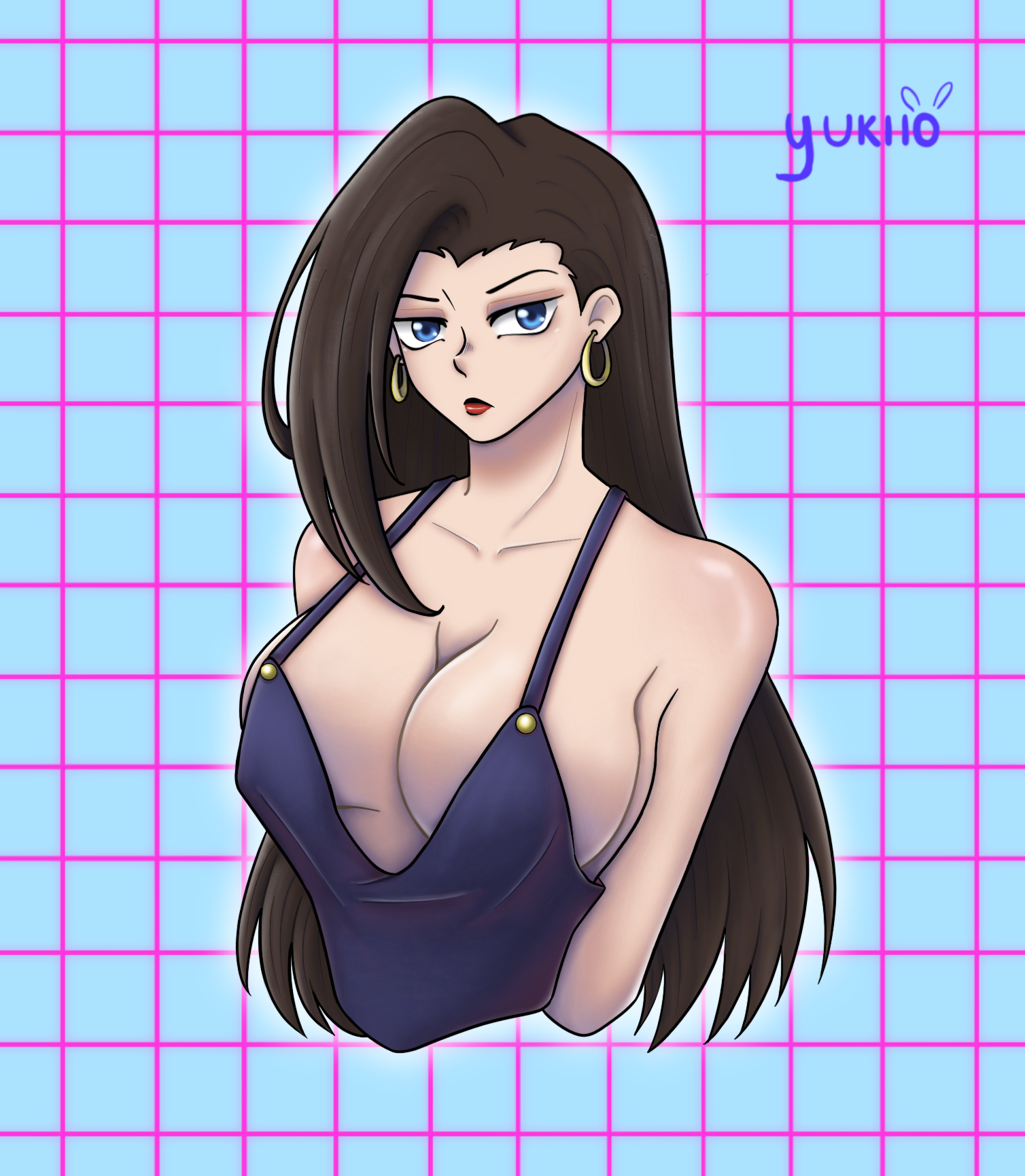 1girls battle_tendency brown_hair earrings jojo's_bizarre_adventure lisa_lisa long_hair milf