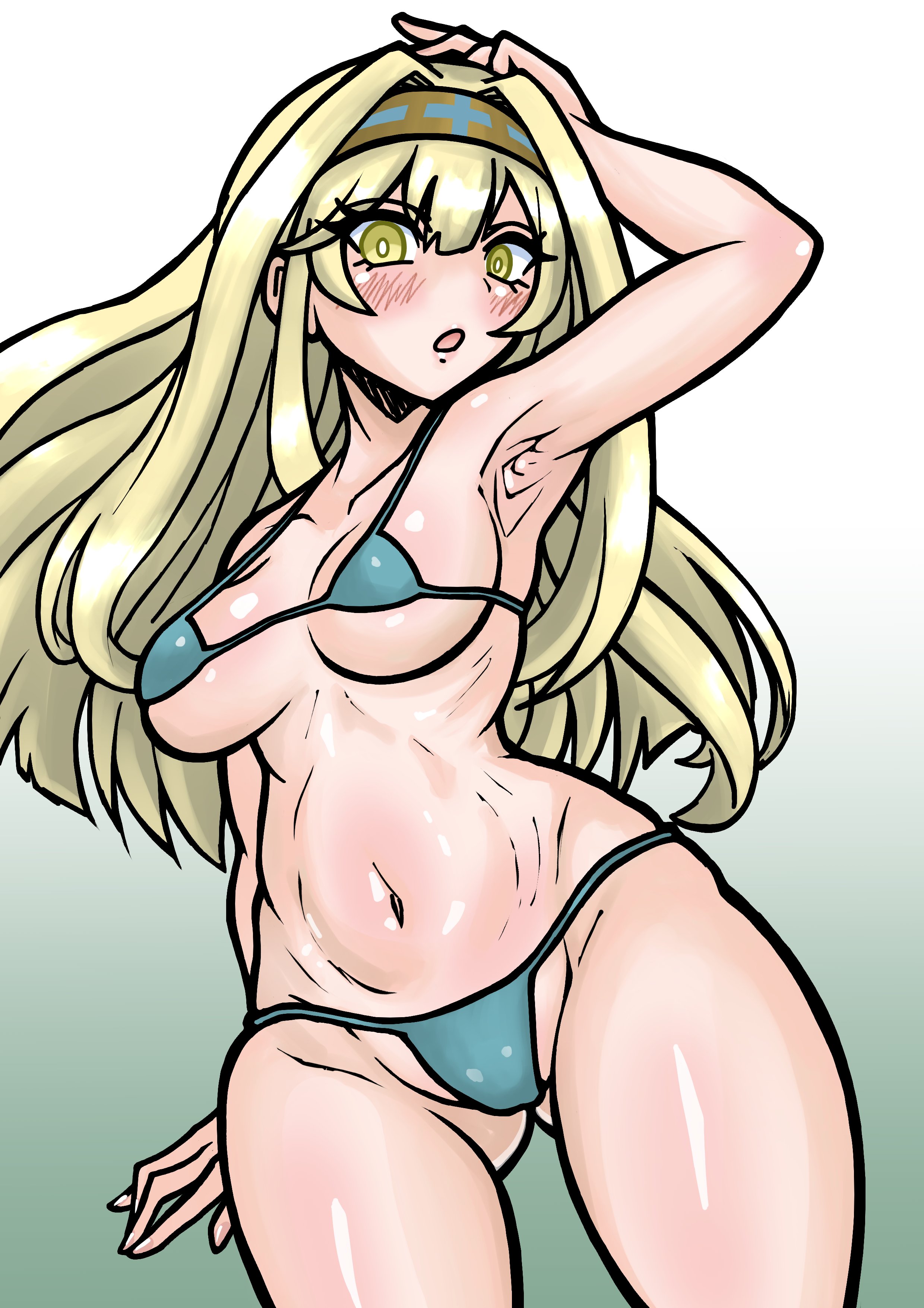 yu-gi-oh!, 1girls, bikini, exosister gibrine, exosister irene, exosisters, 