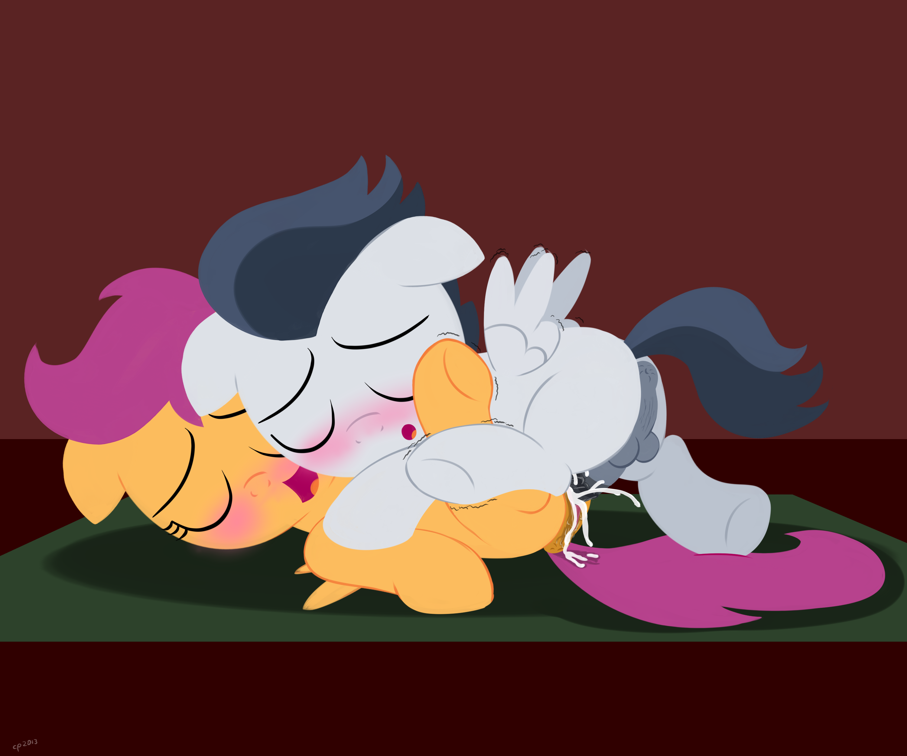 dtcx97, cutie mark crusaders, rumble, scootaloo (mlp), friendship is magic, my little pony, 