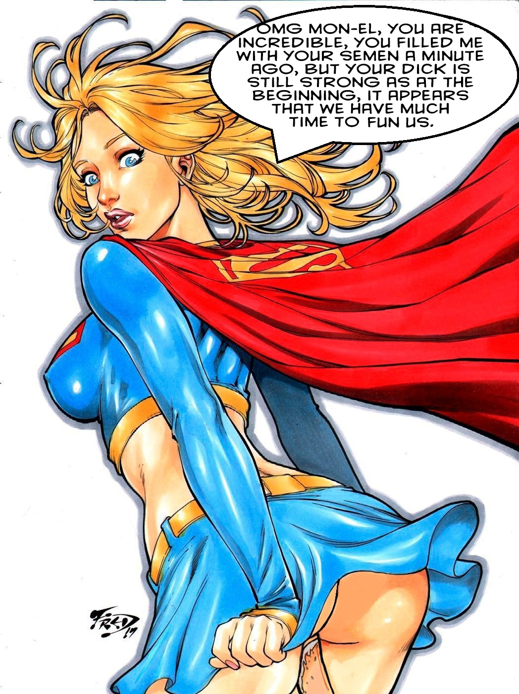 Rule34 - If it exists, there is porn of it / fred benes, kara zor-el, lar  gand, mon-el, supergirl, valor / 1100382