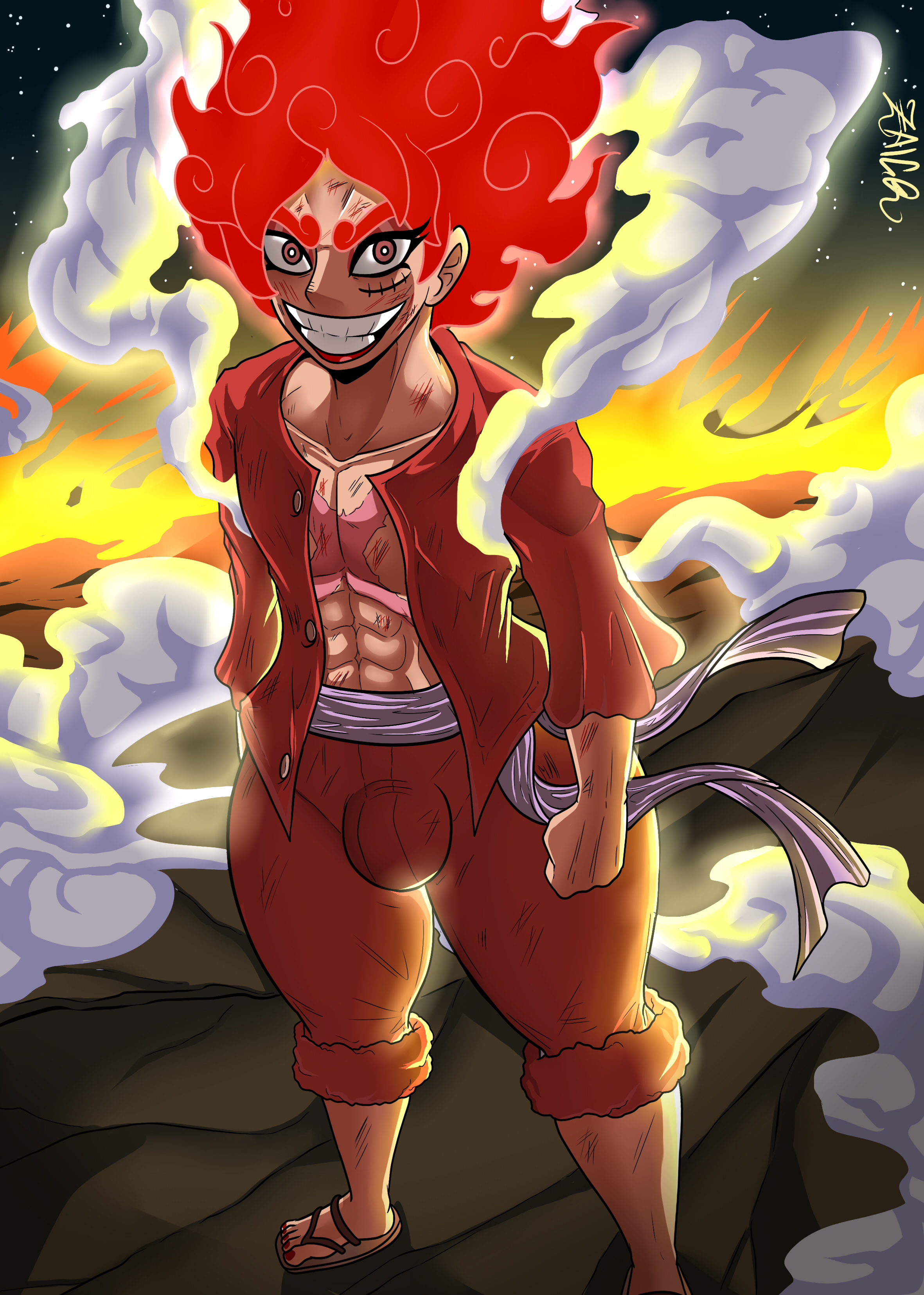 Luffy gear 5 official color