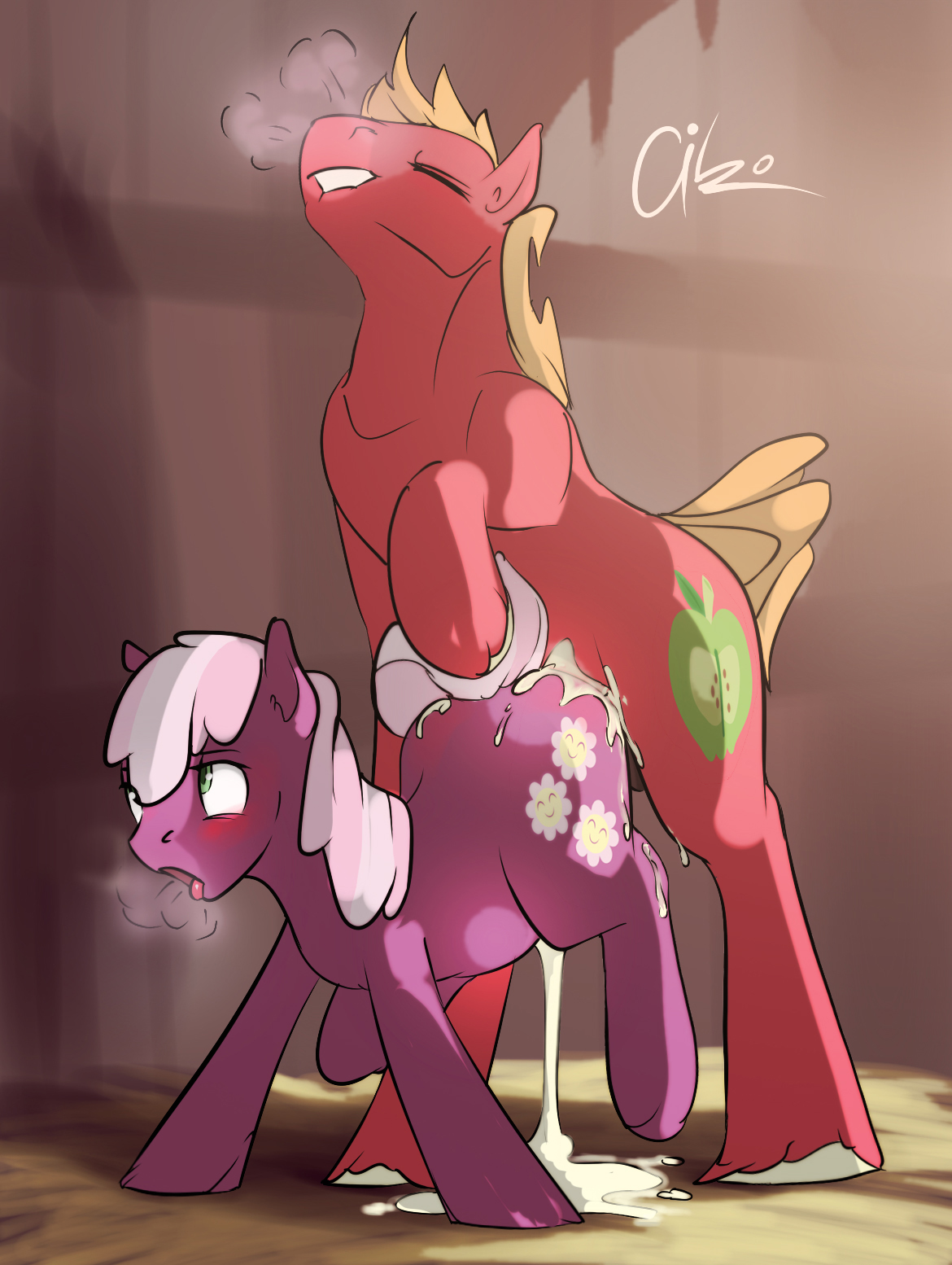 Rule34 - If it exists, there is porn of it / aiko stable, big macintosh (mlp),  cheerilee / 607652