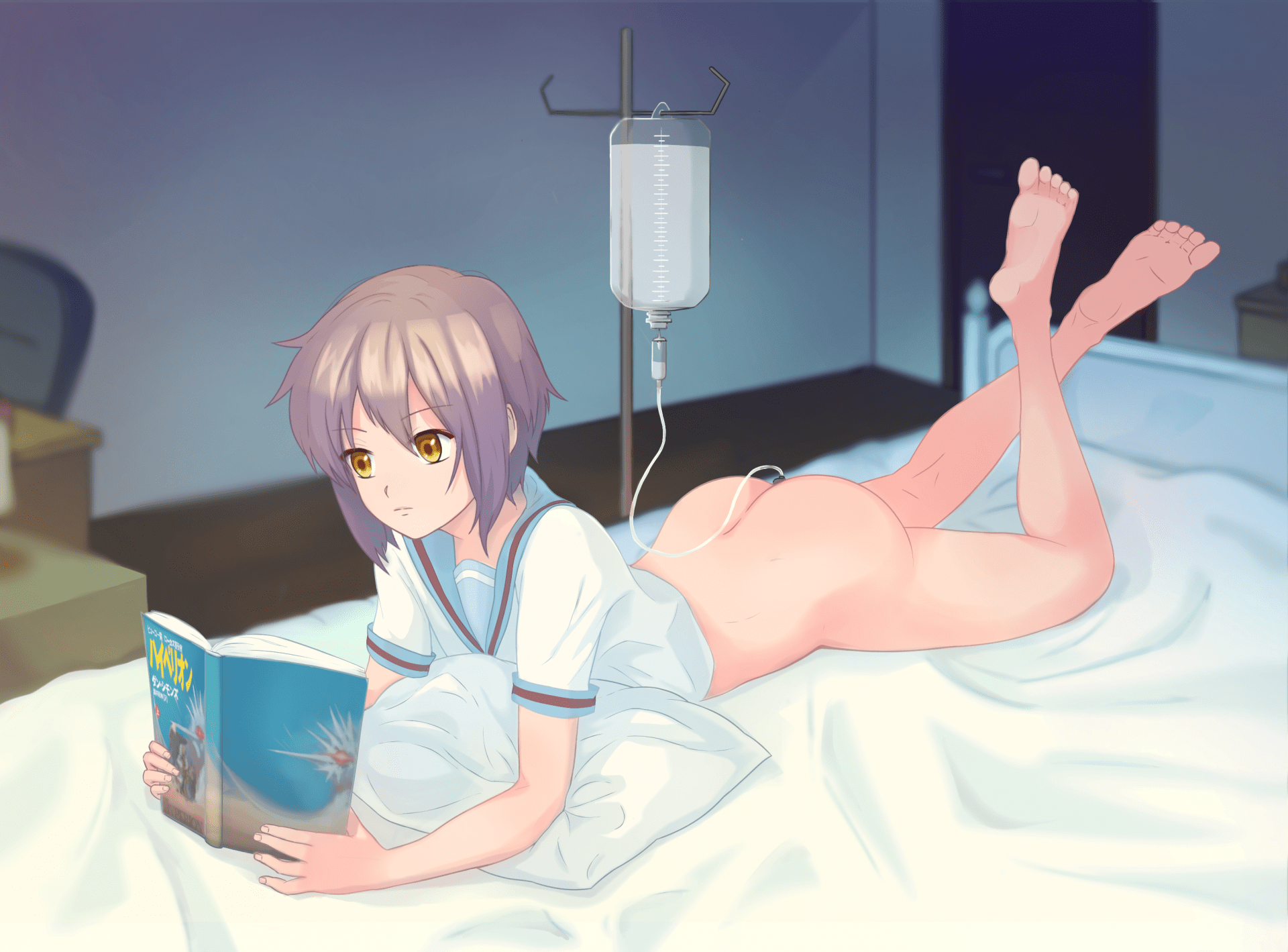 artist request, nagato yuki, suzumiya haruhi no yuuutsu, commission, highre...