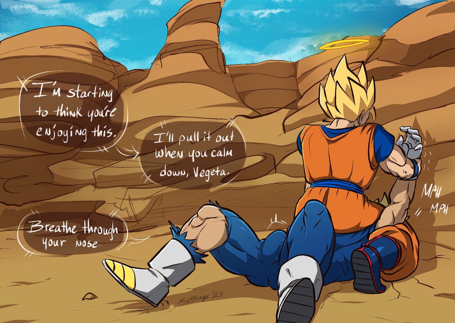 Vegeta drooling meme