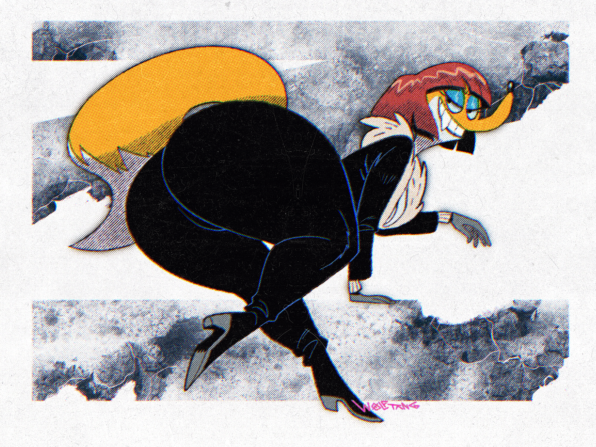 1girls 2021 2021s 4:3 5_fingers absurd_res absurdres anthro anthro_female anthrofied artist_name artist_signature ass bent_over big_ass big_butt bodysuit boots breasts brown_hair canid canine canis claudette_dupri cleavage clothed clothing digital_drawing_(artwork) digital_media_(artwork) eyeshadow female female_anthro female_focus female_only fingers footwear fox fox_ears fox_girl fox_tail fur furry furry_female half-closed_eyes hi_res high_heel_boots high_heels makeup mammal multicolored_body multicolored_fur narrowed_eyes new_looney_tunes red_hair shoes short_hair signature skinsuit smile solo solo_female solo_focus tail teeth thick_thighs thighs tight_clothing two-tone_body two-tone_fur wabbit warner_bros warner_brothers white_body white_fur wolftang yellow_body yellow_fur