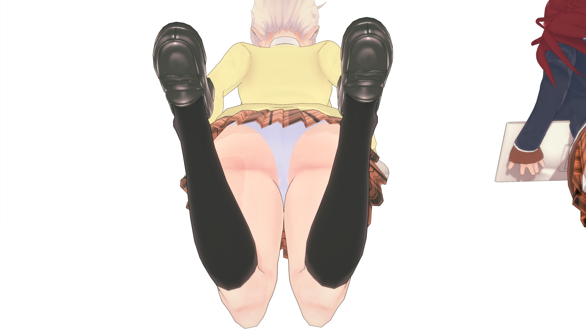 nakiri alice, <b>shokugeki</b> <b>no</b> <b>souma</b>, low-angle view, panties, upskirt.