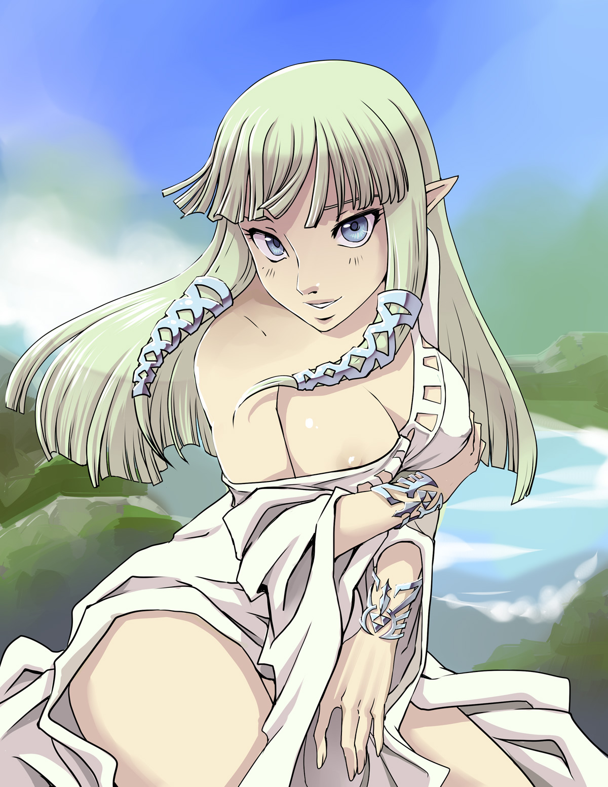 Skyward sword zelda white dress