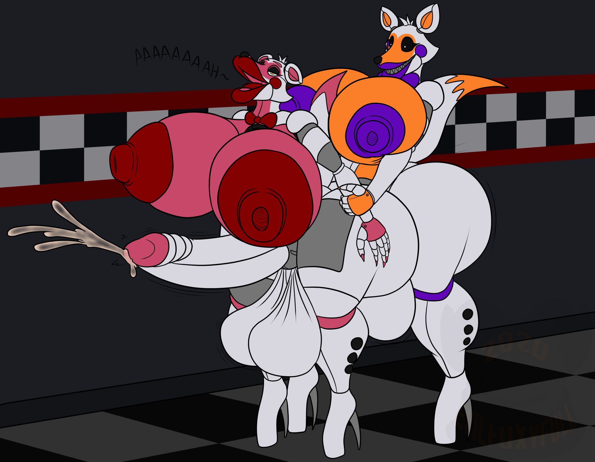 Rule If It Exists There Is Porn Of It Evilfoxyfull Funtime Foxy Fnaf Lolbit Fnaf