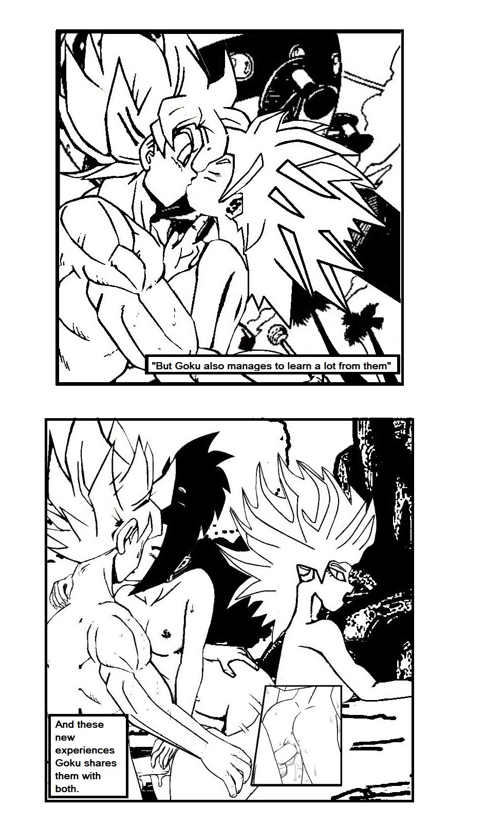 Rule34 - If it exists, there is porn of it / caulifla, kale, son goku /  1186410