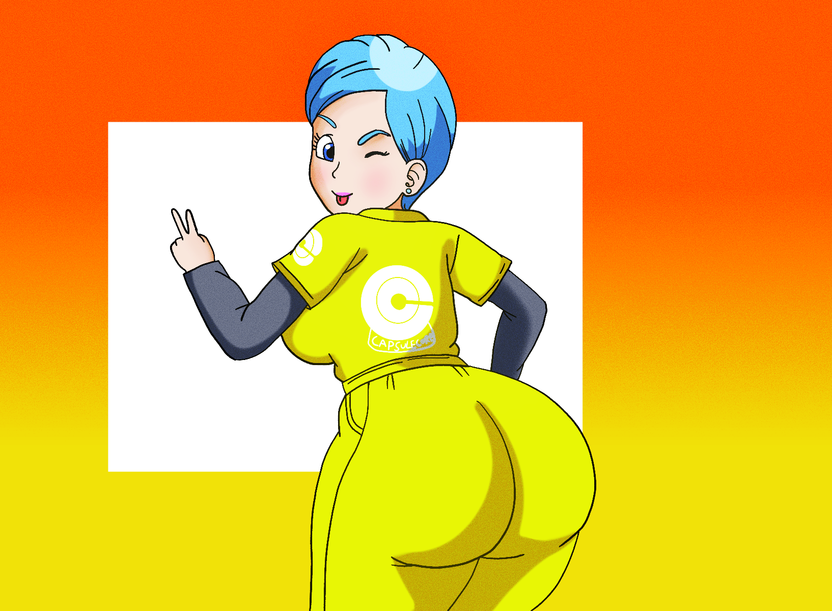 bulma briefs, dragon ball, dragon ball super, big ass, big butt, darkleon, 