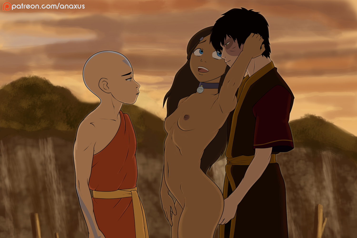 Rule34 - If it exists, there is porn of it / anaxus, aang, katara, zuko /  3871617