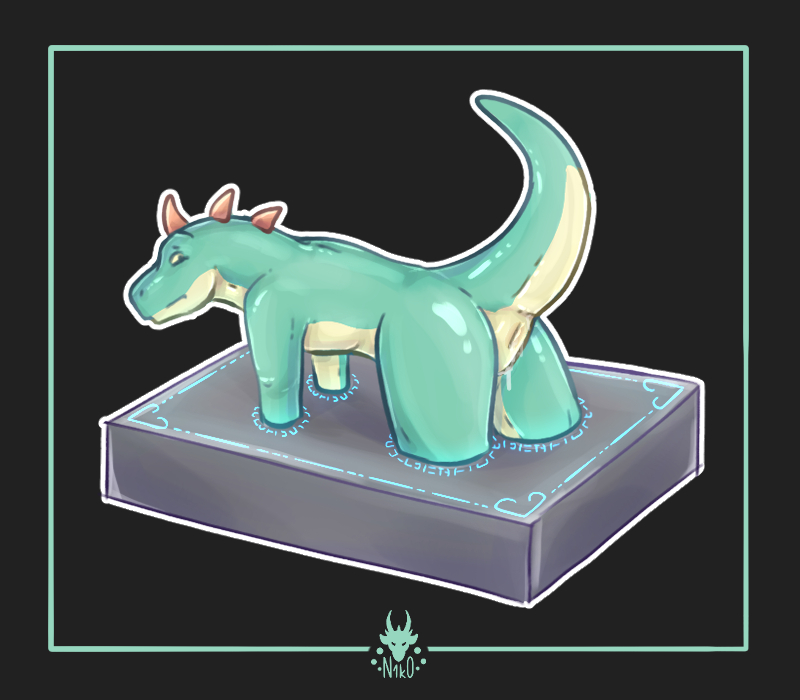 lizalfos, all fours, anthro, anus, bodily fluids, bound, cum, cum in ass, cum inside, genital fluids, lizard, magic, male, n1k0, nude, presenting, presenting anus, reptile, scalie, solo, submissive, submissive male, trapped, 