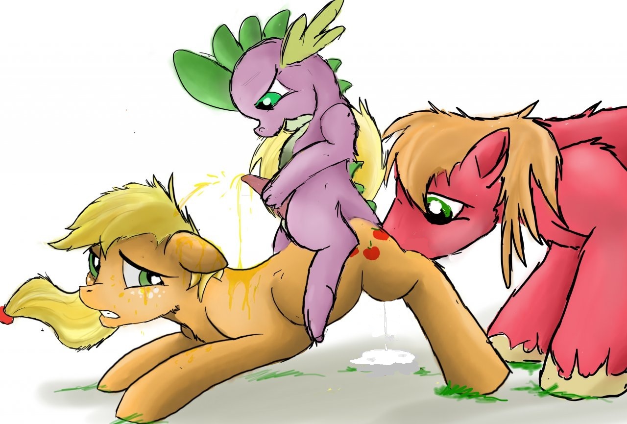 Rule34 - If it exists, there is porn of it / applejack (mlp), spike (mlp) /  3075415