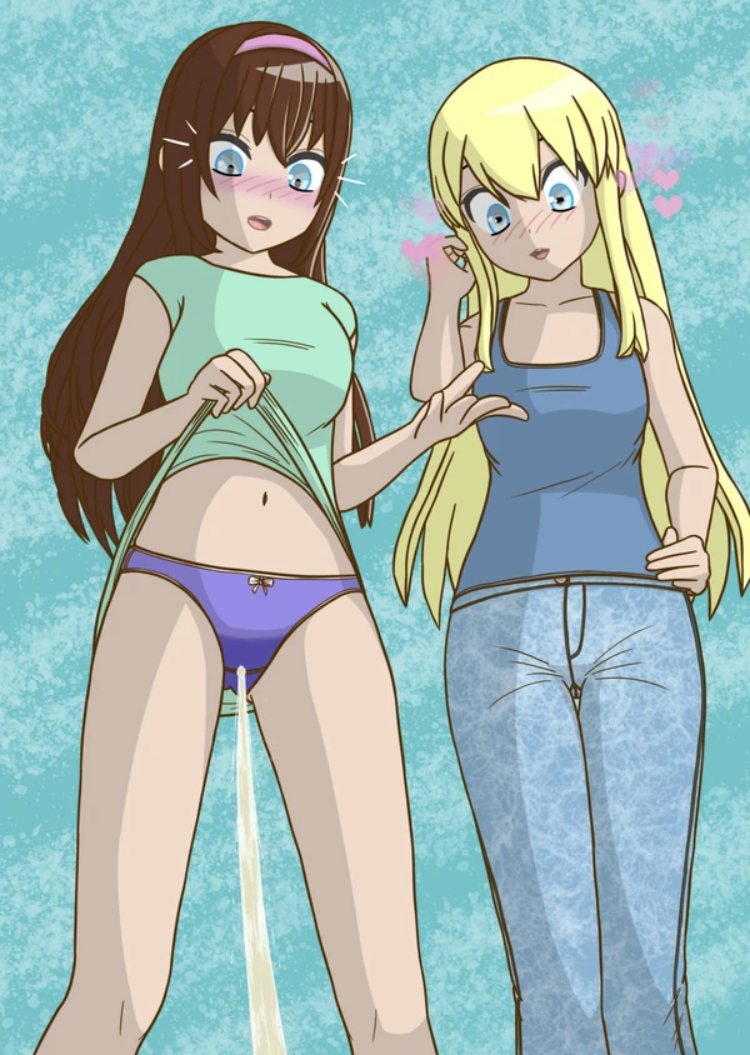 Anime wetting panties