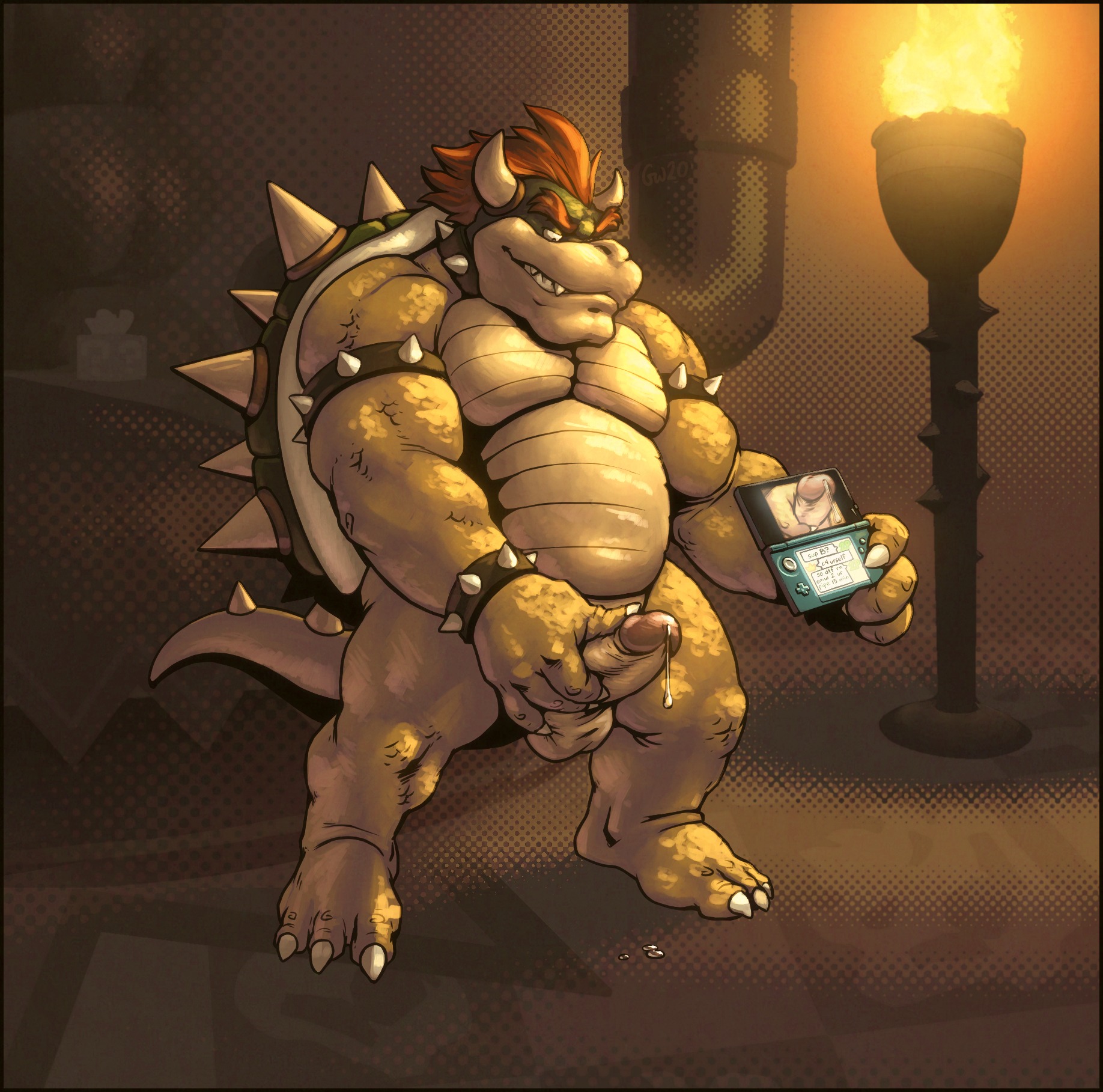 Bowser has prisoners suck on his gigantic dick