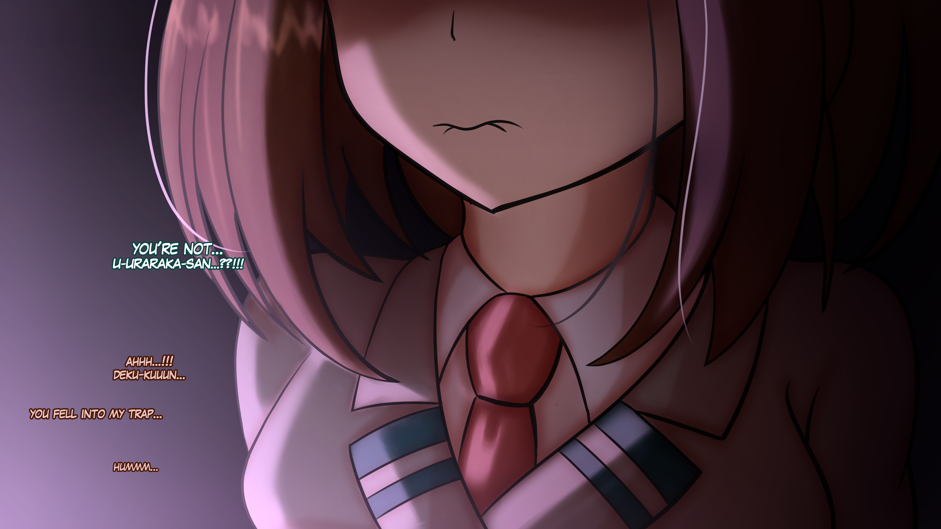 himiko toga, izuku midoriya, ochako uraraka, my hero academia, boku no hero academia, brown eyes, brown hair, cheating girlfriend, faceless male, midoriya izuku, netorare, niui, ntr, short hair, uraraka ochako, 