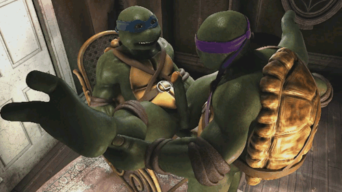 rexim, donatello, raphael, teenage mutant ninja turtles, 2014, 3d, animated, source filmmaker, 2boys, anal, anal sex, erection, gay, green skin, humanoid penis, incest, male, male only, multiple boys, muscles, penis, scalie, sex, shell, turtle, 