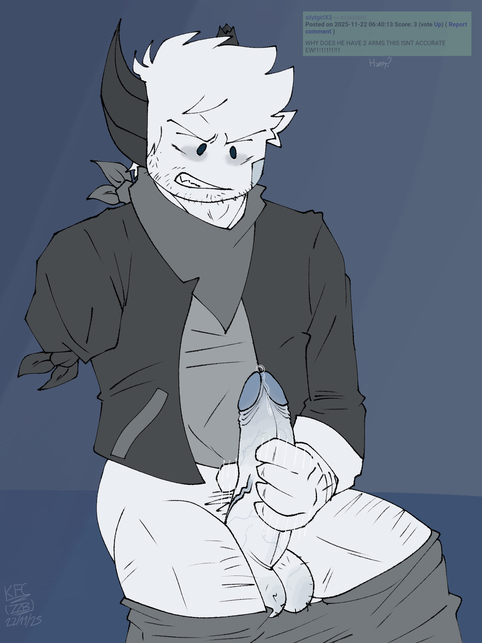 1boy 2d 2d_(artwork) 2d_artwork amputated_arm clothed clothed_masturbation clothing digital_art digital_drawing_(artwork) digital_media digital_media_(artwork) fapping grey_horns grey_scarf hair kapifunnycat leaking_precum looking_at_own_penis male male_only masturbation pants_down penis phighting precum roblox roblox_game robloxian rule_34_comment scarf self_upload simple_background simple_coloring sitting white_skin zuka_(phighting)