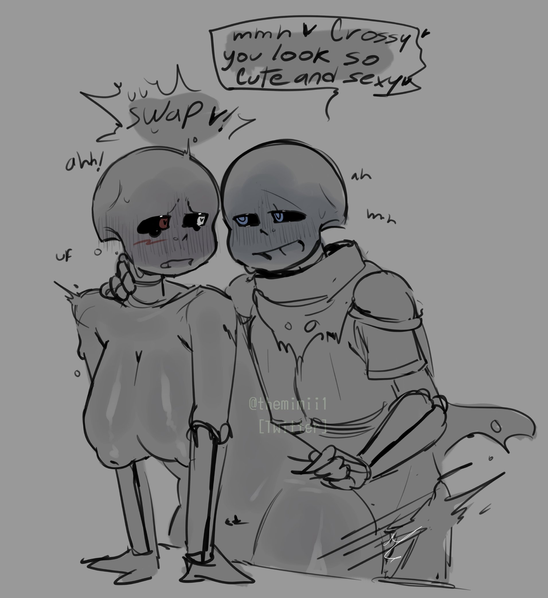 Rule34 - If it exists, there is porn of it / cross sans, underswap sans /  6437443