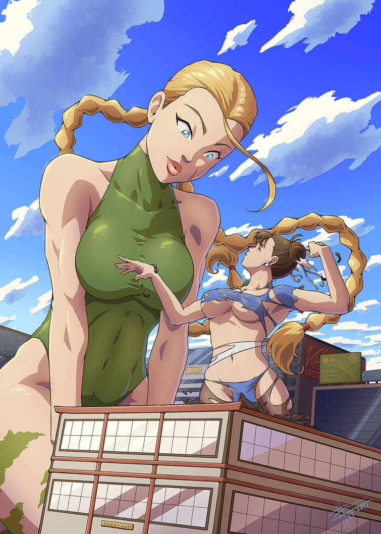 cammy white, chun-li, capcom, street fighter, 2girls, female, female only, zerohour99, 