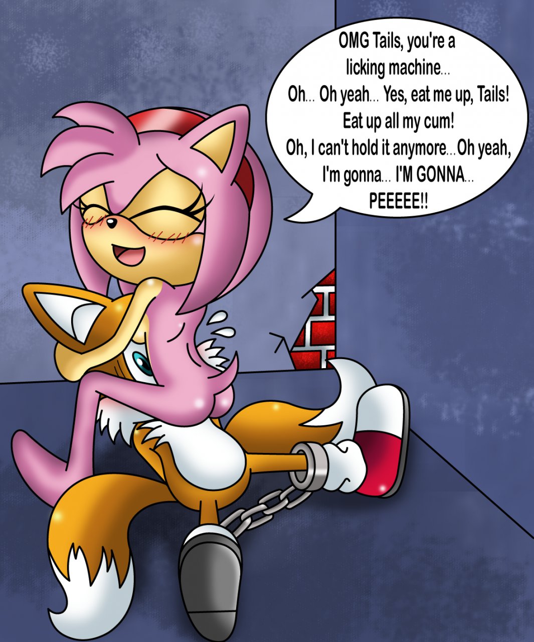 Amy rose x tails porn